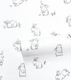 BUNNY - Carta da parati per bambini - Motivo dei coniglietti