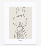 LITTLE FRIENDS - Poster per bambini - Il coniglio
