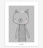 LITTLE FRIENDS - Poster per bambini - Il gatto