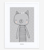 LITTLE FRIENDS - Poster per bambini - Il gatto