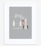 LONDRA - Poster per bambini - Monumenti di Londra