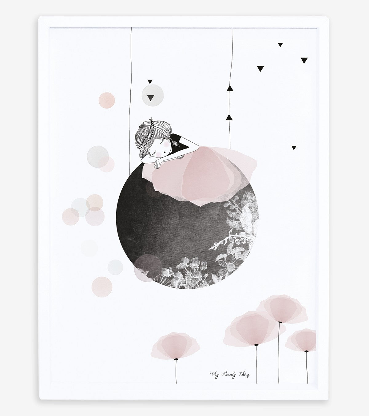 MUM OF LOVE - Poster per bambini - Ballerina sulla luna