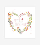 HELLO SPRING - Poster per bambini - Cuori in fiore