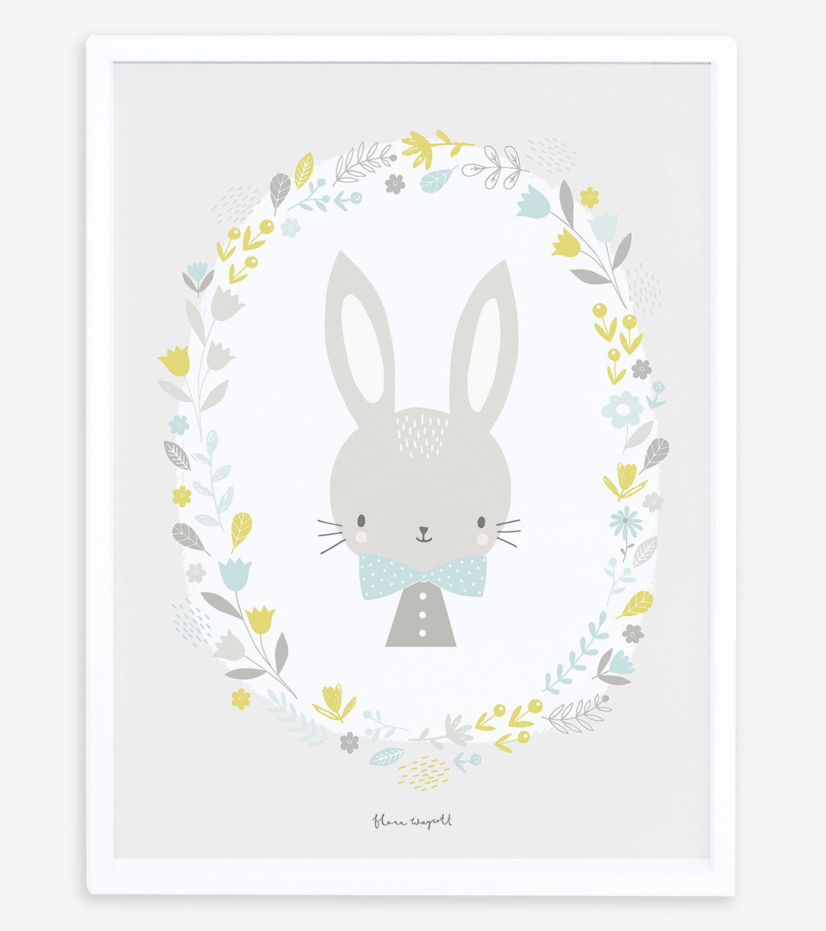 SWEET BUNNIES - Poster per bambini - Coniglietto e fiori
