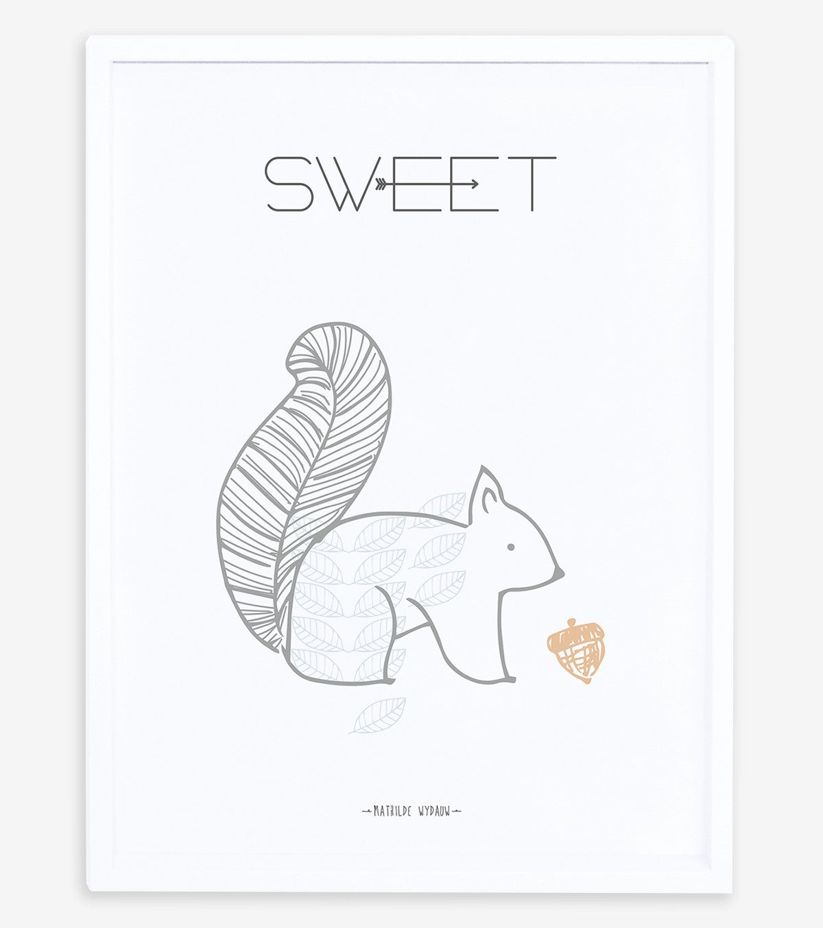 NORDIC - Poster per bambini - Lo scoiattolo, dolce
