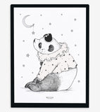 DREAMY - Poster per bambini - Panda sognante