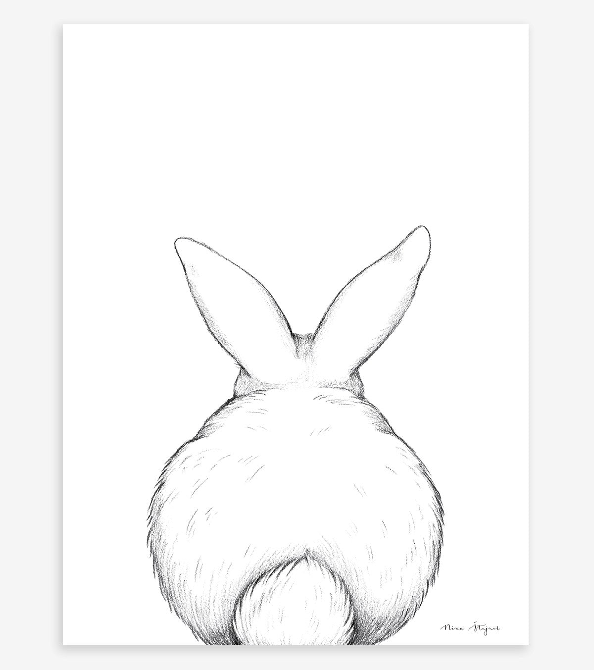 BUNNY - Poster per bambini - Coniglio posteriore