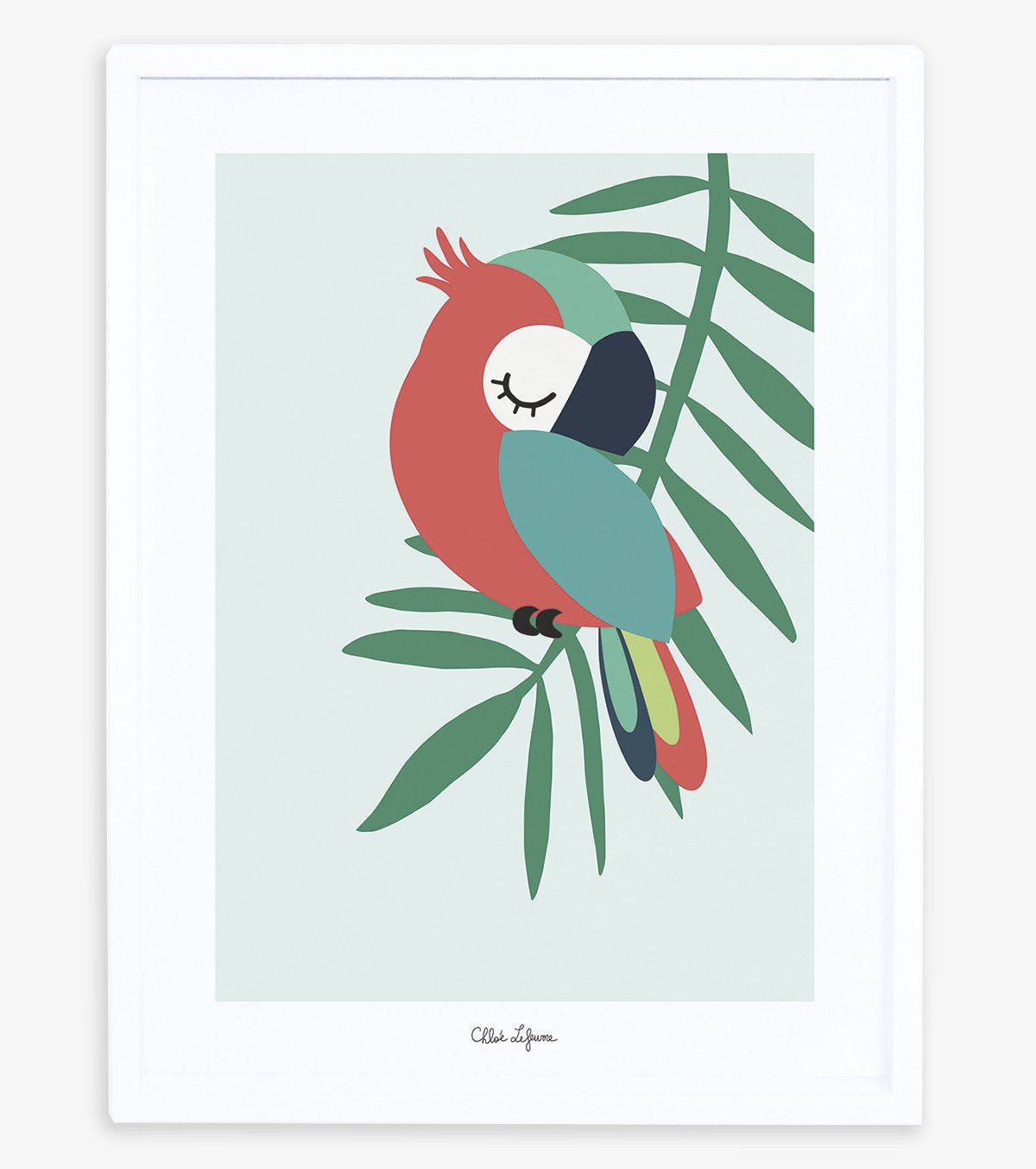 TROPICA - Poster per bambini - Il pappagallo (verde)