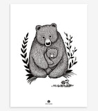 ROMANIAN HILLS - Poster per bambini - Famiglia di orsi