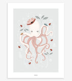 OCEAN FIELD - Poster per bambini - La pieuvre