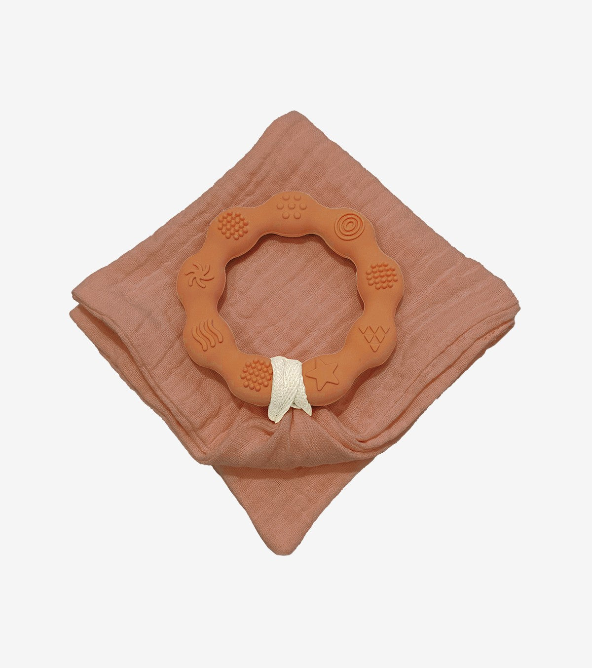 Anello da dentizione e pannolino in terracotta