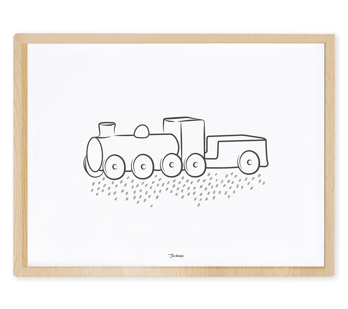 WILD WEST - Poster per bambini - Locomotiva