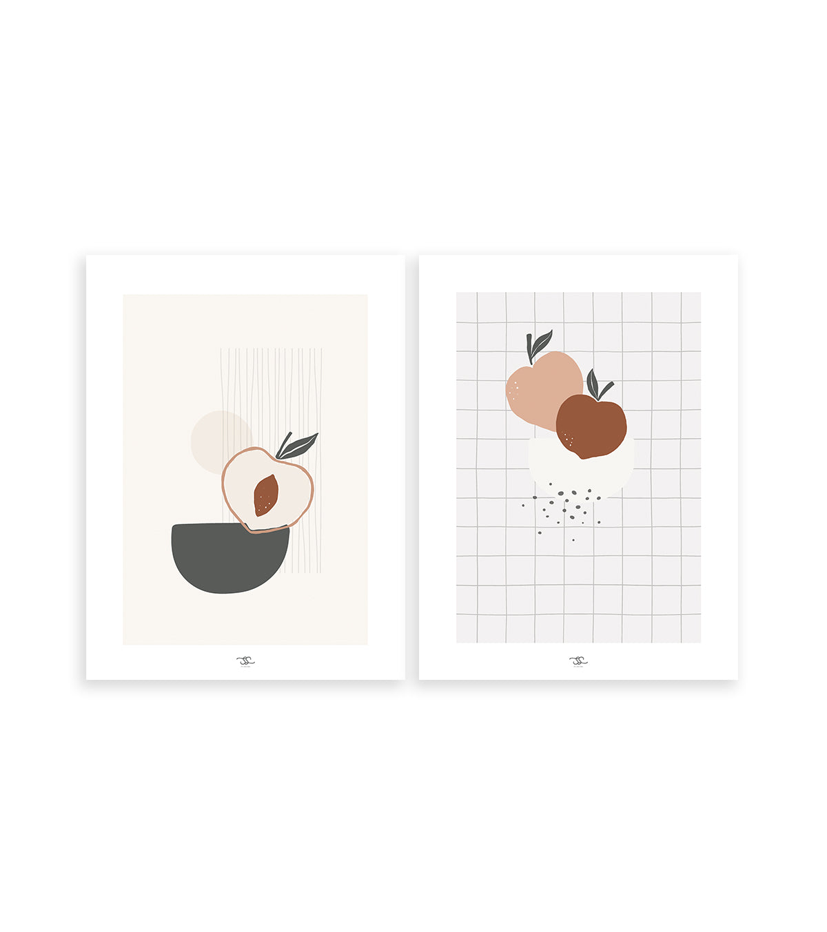 Posters MINIMA - Set di 2 - Pesche