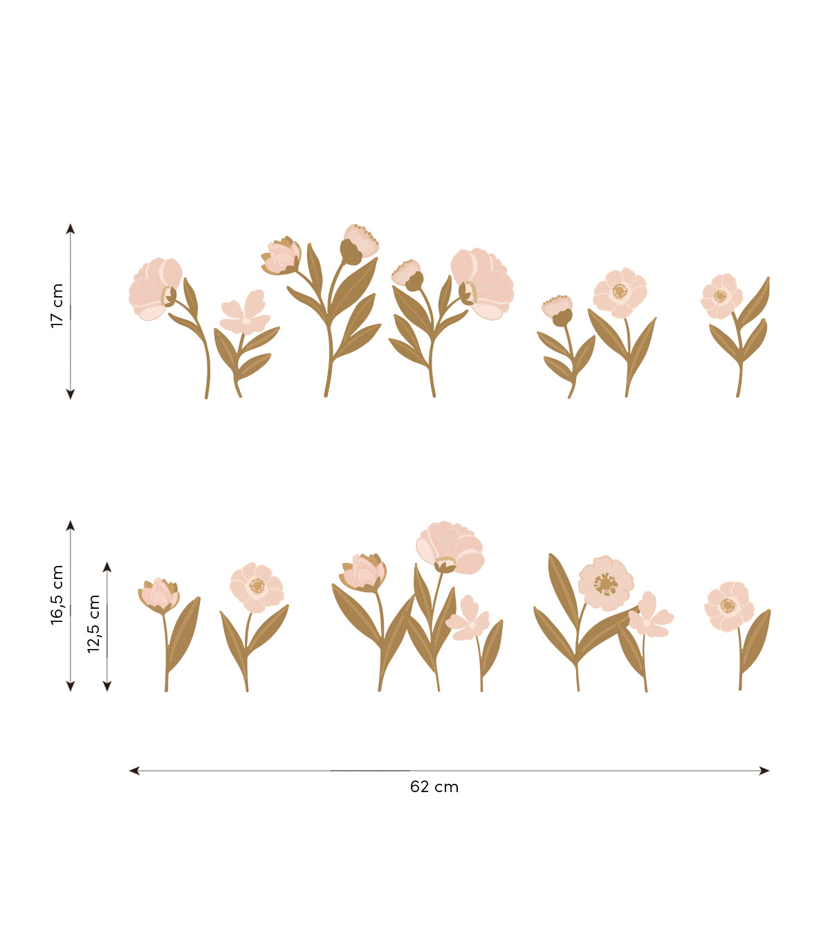 Adesivi murali ELEONORE - Arte da parete - Fiori