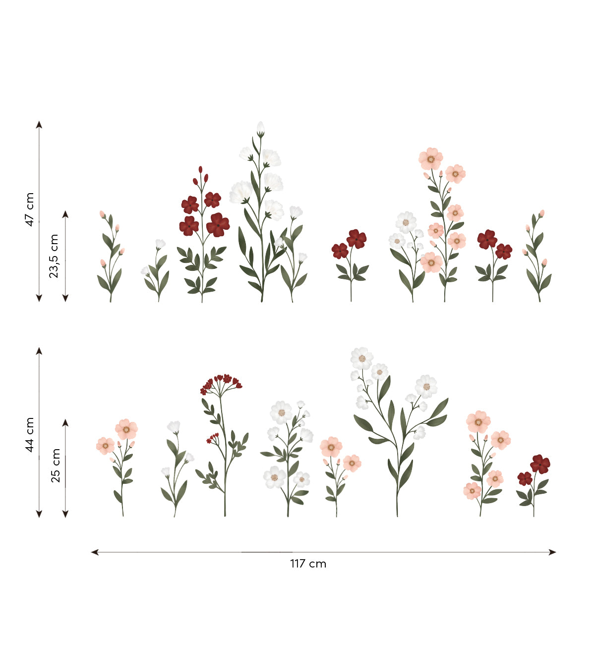 Adesivi murali EDEN - - Fiori grandi