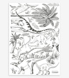 DINOSAURO - Adesivi murali murales - Dinosauri e piante