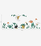 NOTTE DELLA GIUNGLA - Adesivi murali Pareti - Animali della giungla