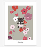 MILLY & FLORE - Set Posters - Gatti e fiori (set di 5)