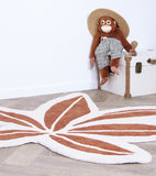 UTAN - Tappeto per bambini - Foglia tropicale (marrone)