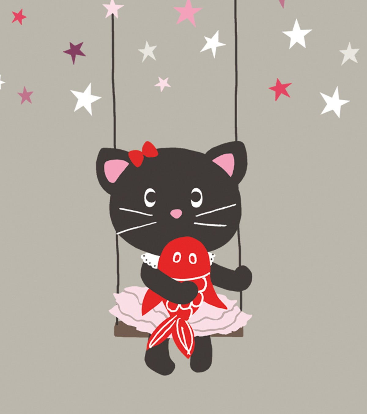 MILLY & FLORE - Poster per bambini - Gattino e stelle
