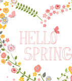 HELLO SPRING - Poster per bambini - Cuori in fiore