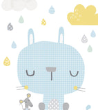 SMILE IT'S RAINING - Poster per bambini - Coniglio e topolino