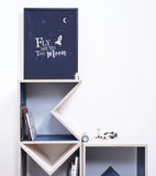 FLY ME TO THE MOON - Poster per bambini - Spazio e razzi