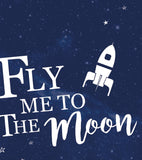 FLY ME TO THE MOON - Poster per bambini - Spazio e razzi