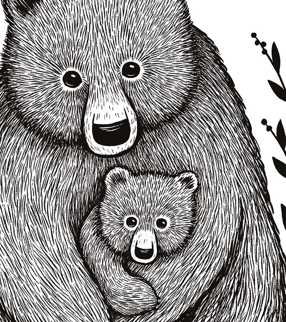 ROMANIAN HILLS - Poster per bambini - Famiglia di orsi