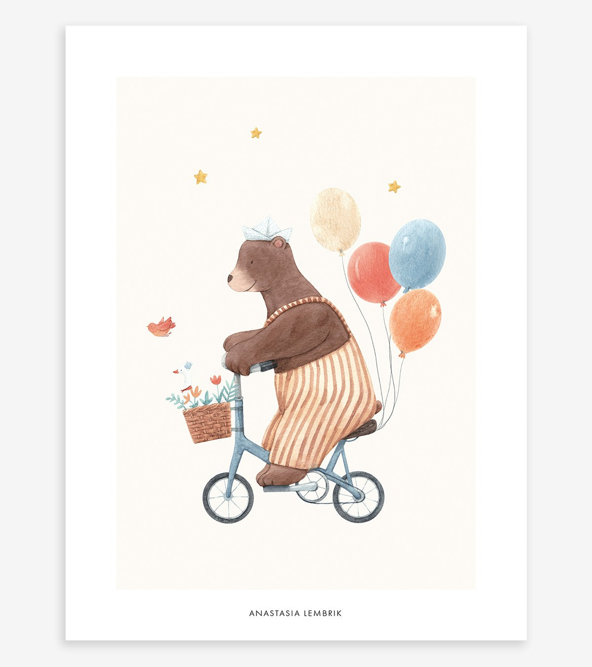AMICI GENTILI - Poster per bambini - Passeggiata in bicicletta