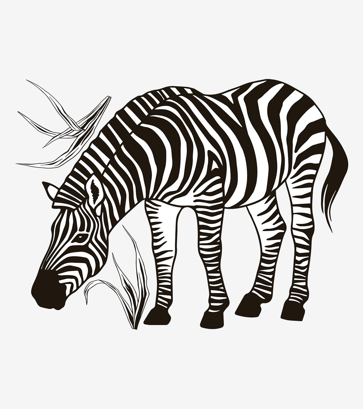 BLACK MAJIK - Adesivo grande - La zebra