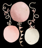 SELENE - Adesivo grande - Palloncini (rosa)