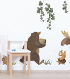 NORWOOD - Adesivi murali - Foresta : coniglio, riccio, scoiattolo ...