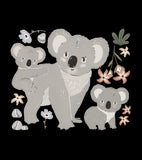 LILYDALE - Adesivo grande - Famiglia di Koala