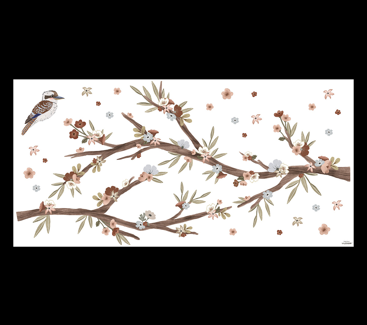 LILYDALE - Adesivi murali Pareti - Rami fioriti di grandi dimensioni