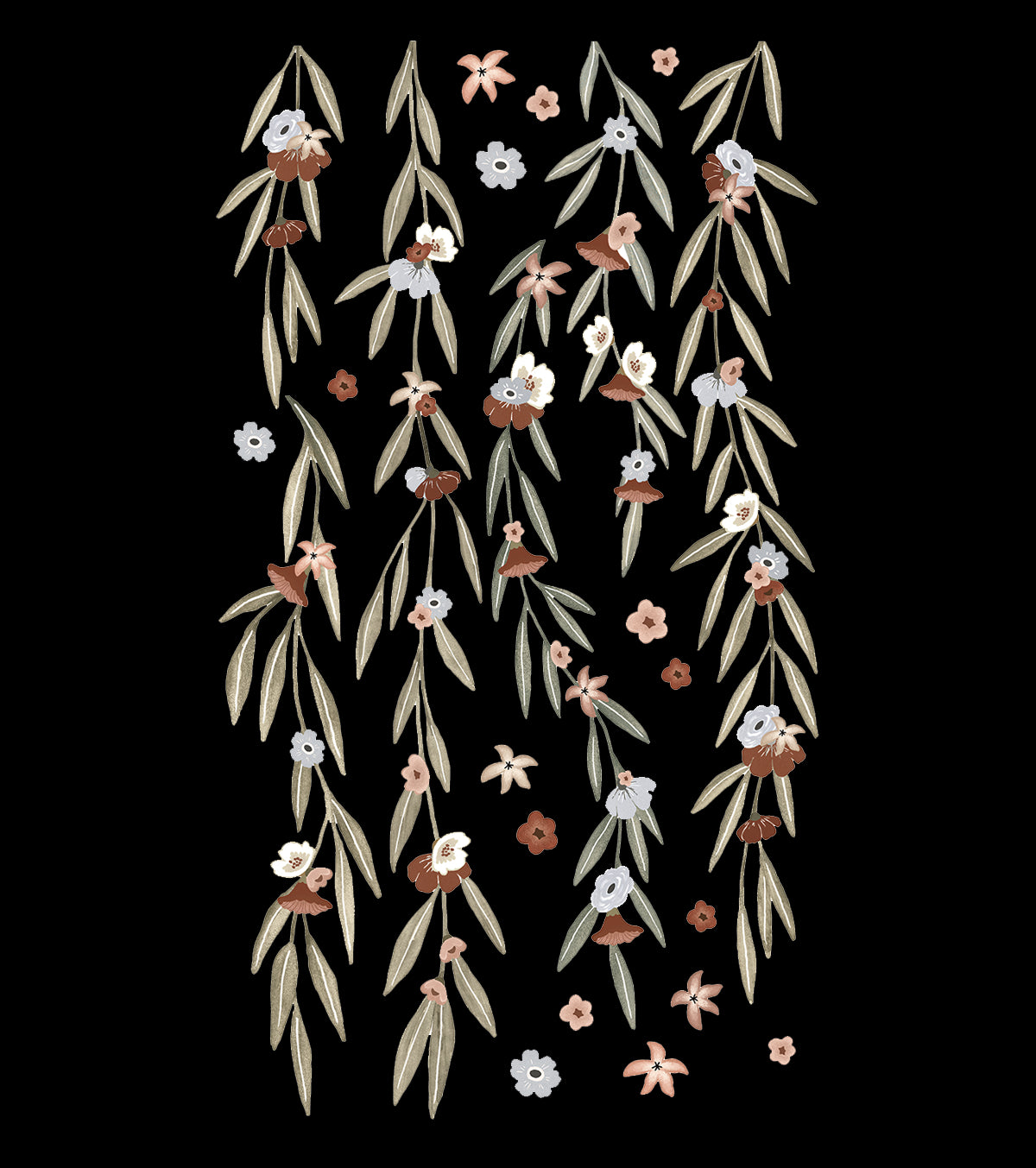 LILYDALE - Adesivo grande - Eucalipto e fiori