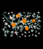 LOUISE - Adesivo grande - Rami e arance