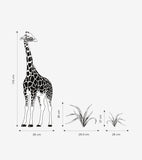 BLACK MAJIK - Adesivo grande - La giraffa