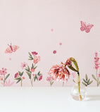 MAGENTA - Adesivi murali Pareti - Fiori e farfalle