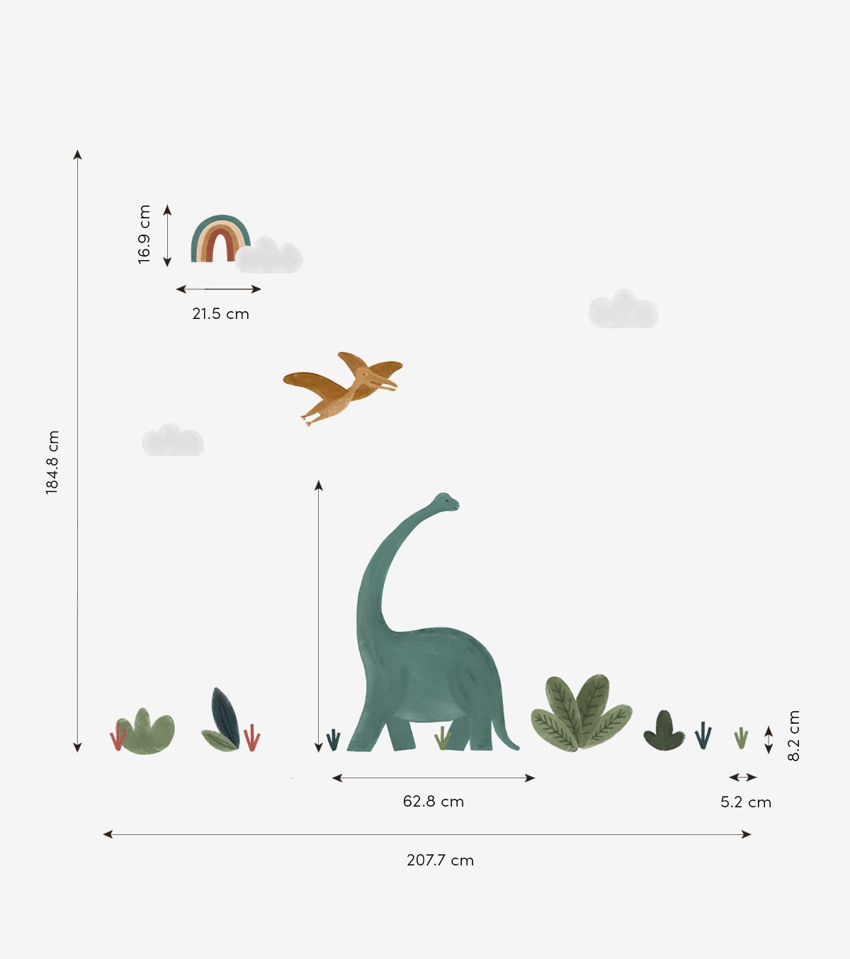 SUNNY - Adesivo grande - Dinosauri grandi