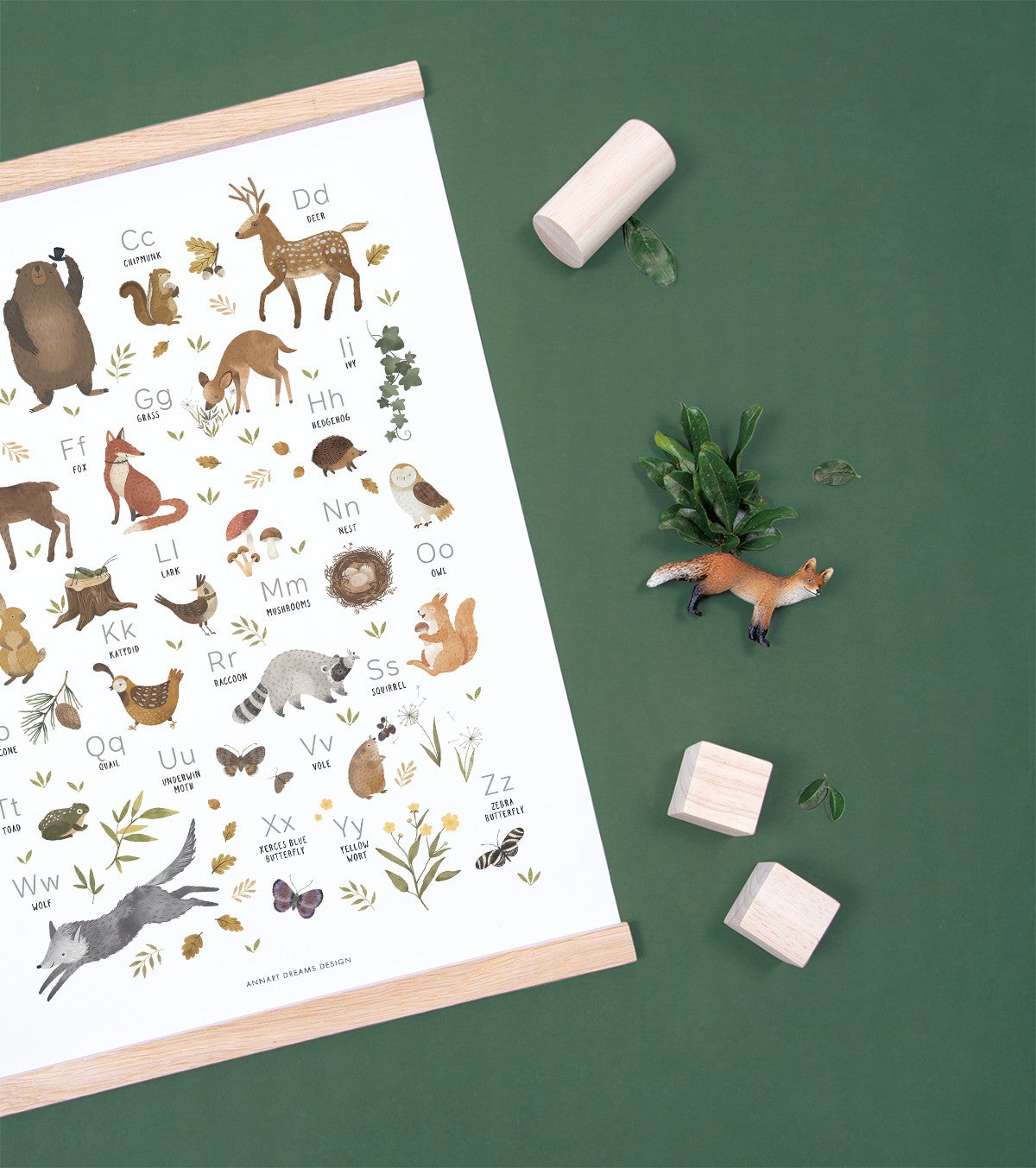 NORWOOD - Poster per bambini - Animali del bosco ABC